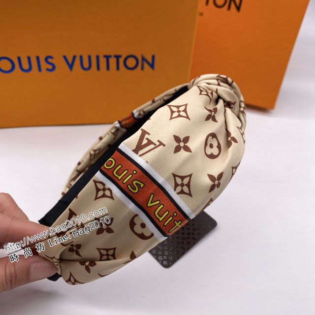Louis Vuitton新款飾品 路易威登經典老花發箍 LV女士老花發網發箍  zglv2105